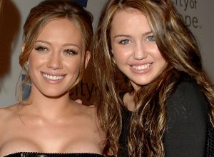 hilary duff and miley cyrus throwback photo