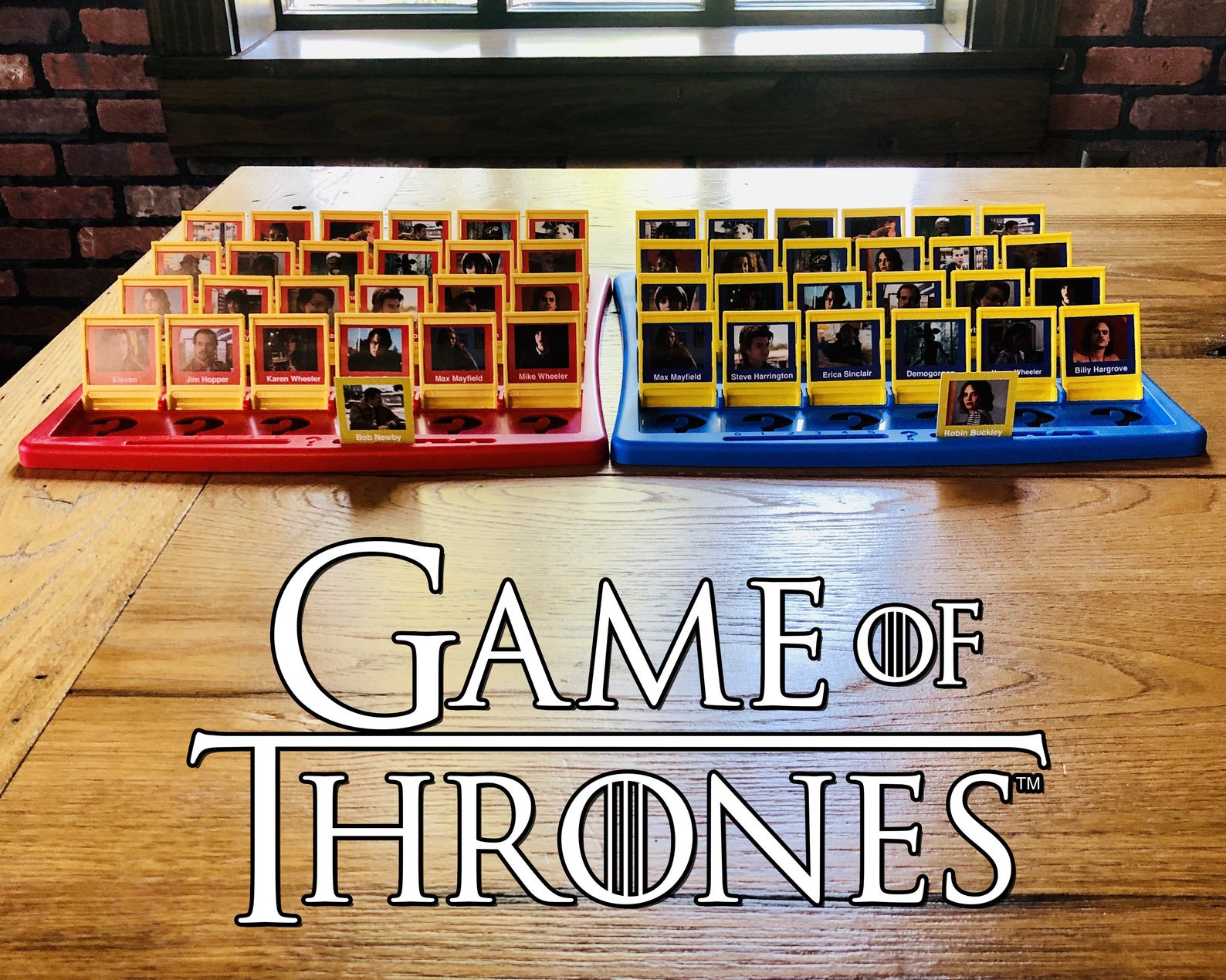 Etsy Guess Who game of thrones board game