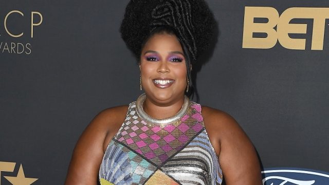 lizzo on the BET red carpet