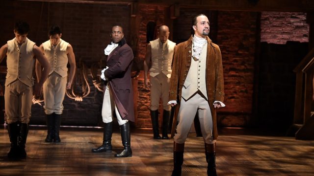 lin manuel miranda in hamilton on broadway