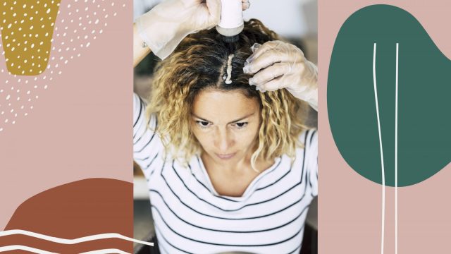 how to touch up your roots at home