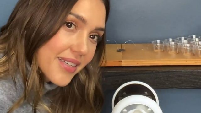 jessica alba ASMR video