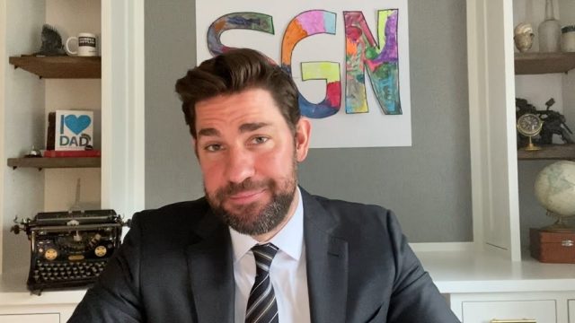 John Krasinski on Some Good News Youtube show