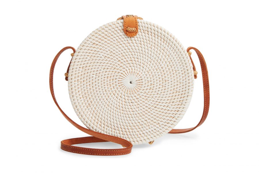 The Circle Straw Bag- Black – So LA