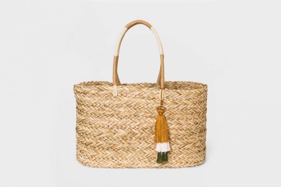 smiley face straw summer tote bag – XO Kendall Co.