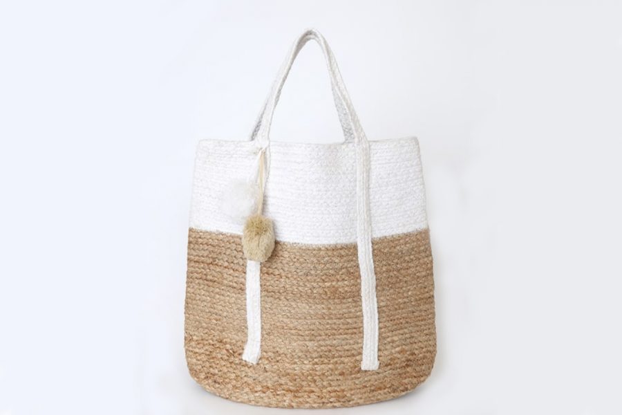 Zorzel Fashion New Big Round Straw Handbag Fringe Style Straw Bag Women  Beach Woven Bag Round Tote Fringed Beach Tote Purse Bag