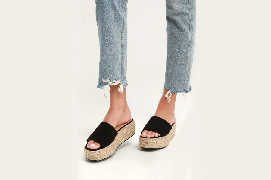 Slip on 2025 espadrille sandals