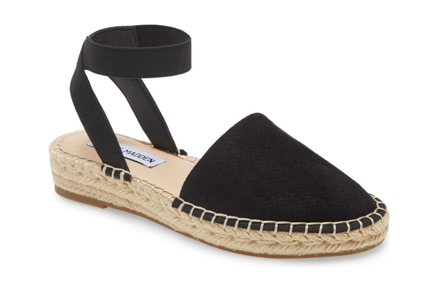 Black espadrilles sandals hot sale