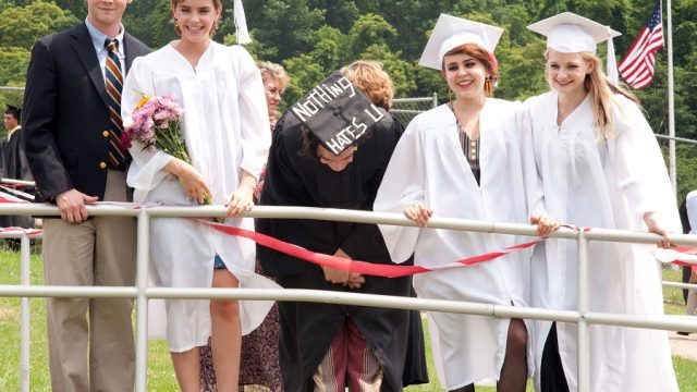 emma watson in the perks of being a wallflower movie graduation sequence