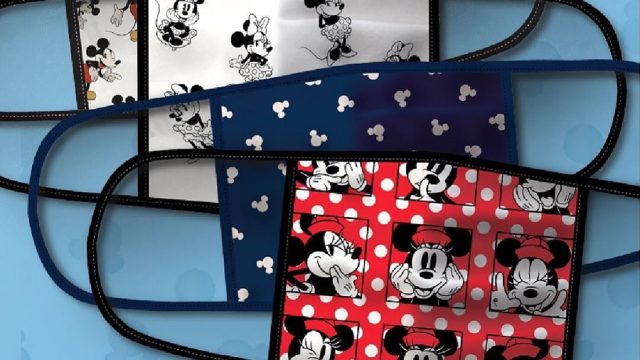 disney face masks, with minnie mouse and mickey