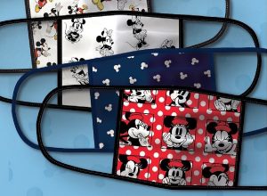 disney face masks, with minnie mouse and mickey