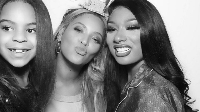 beyonce, megan thee stallion, and blue ivy, savage feat beyonce