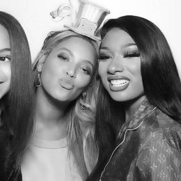 beyonce, megan thee stallion, and blue ivy, savage feat beyonce