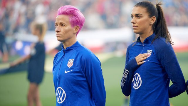 alex morgan and megan rapinoe, equal pay