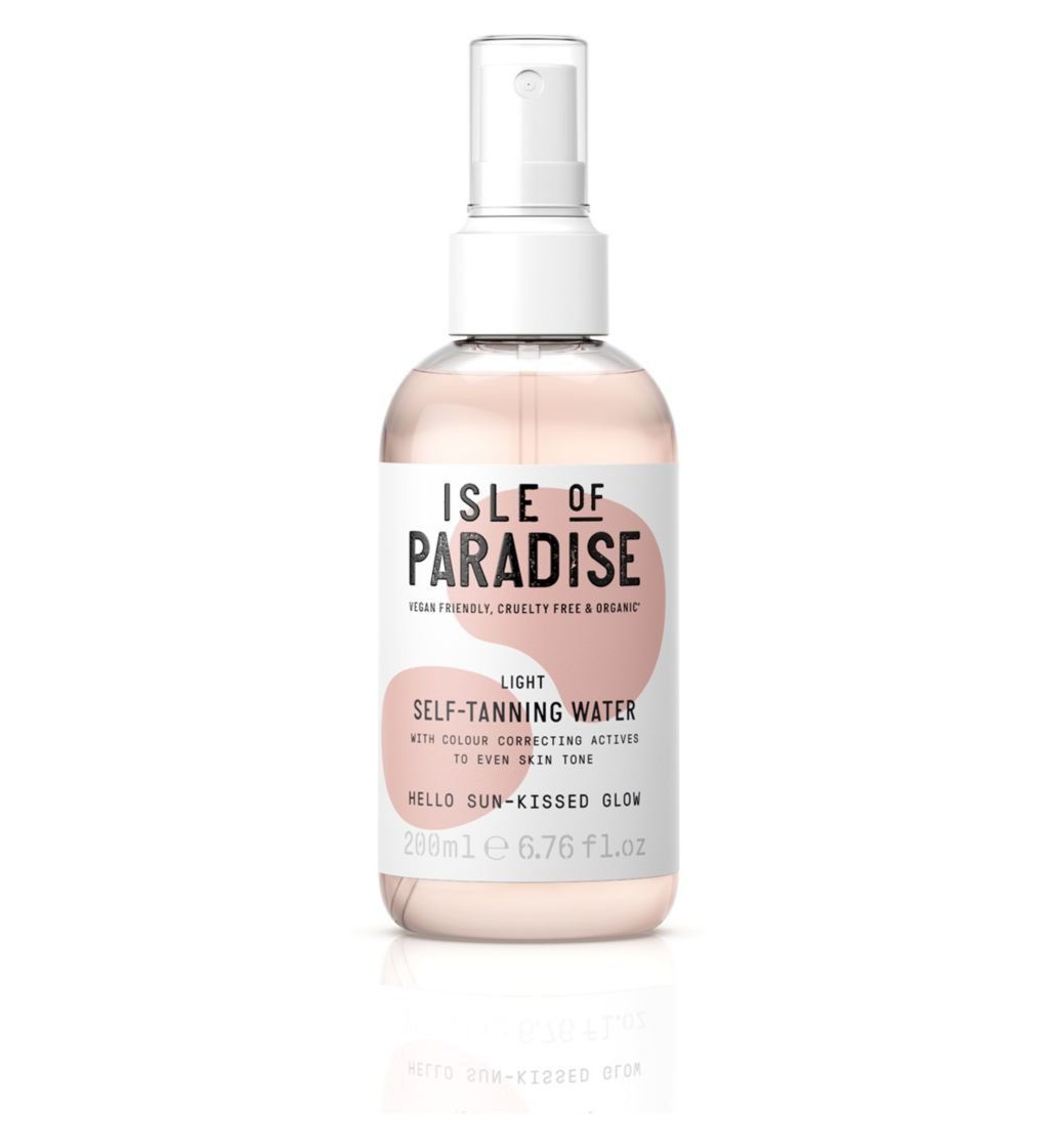 isle of paradise self tanning water, best self tanner for fair skin