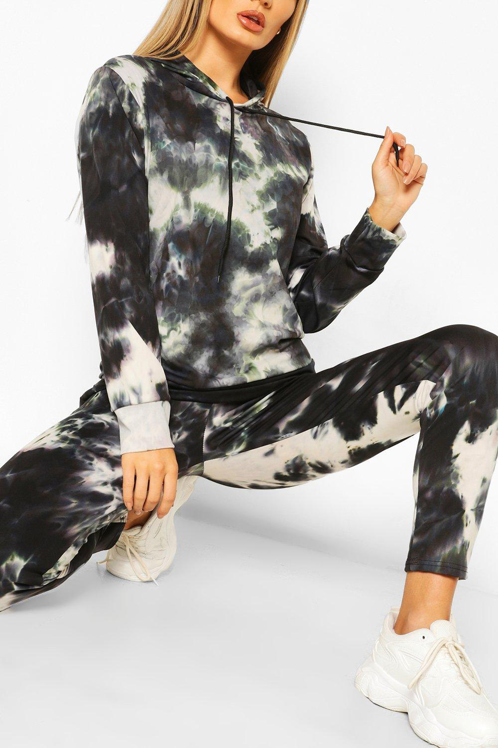 Tie-dye Sweatsuit Set // Camo camoflauge/ Crew Neck Tie-dye 