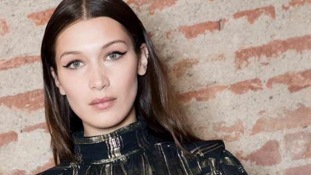 bella hadid at milan fashion week