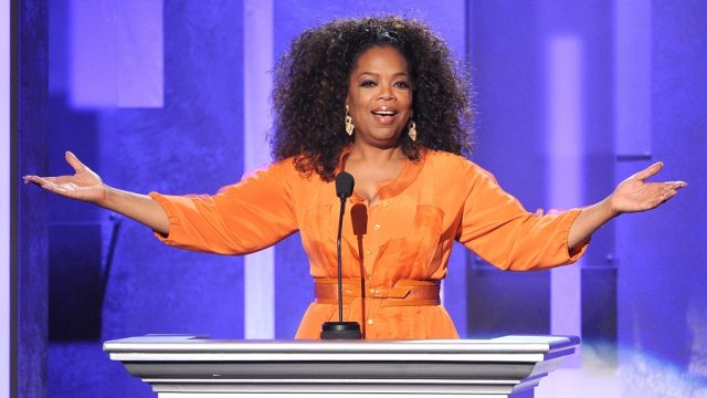 oprah speaking at the NAACP image awards