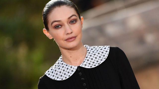 gigi hadid pregnant at fashion week