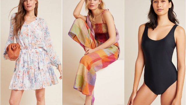 anthropologie memorial day sale, jumpsuit, one piece swimsuit, and sundress