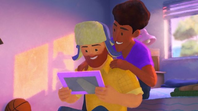 Pixar "Out" short film movie still