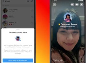 instagram messenger rooms on an iphone