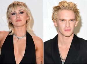 miley cyrus and cody simpson, matching mohawks