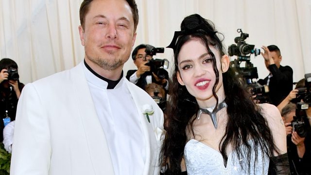 elon musk and grimes at the met gala