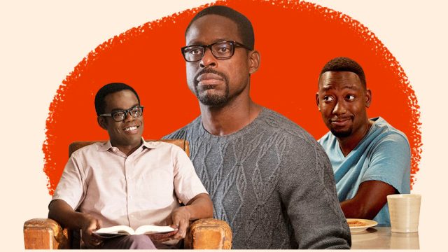 Black TV characters, this is us, new girl, the good place, black characters