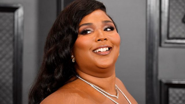 lizzo at the grammy awards red carpet