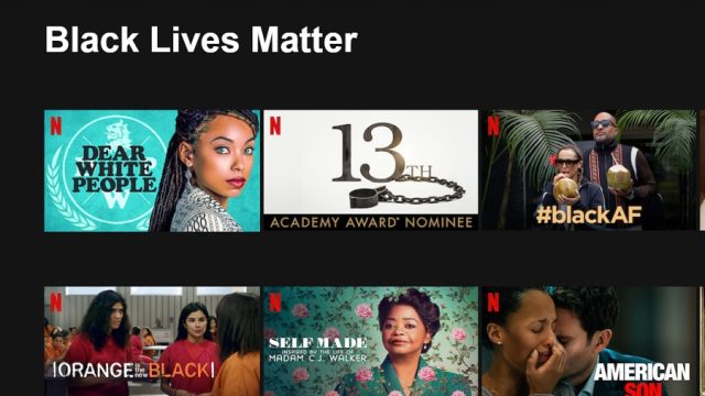 netflix black lives matter category