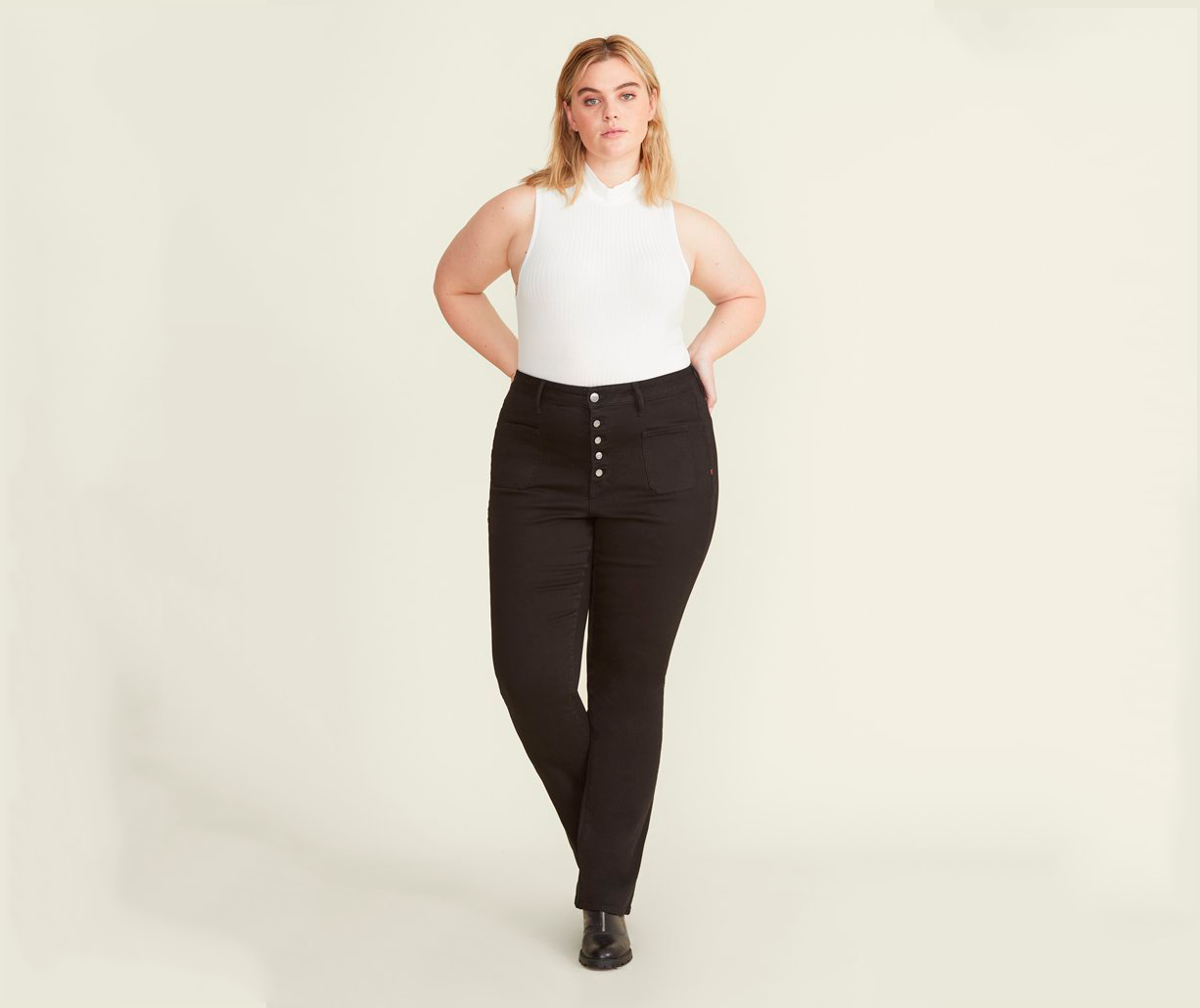 warp and weft high-waisted black jeans, best high-waisted jeans
