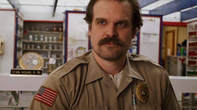 david harbour as hopper in stranger things season 4