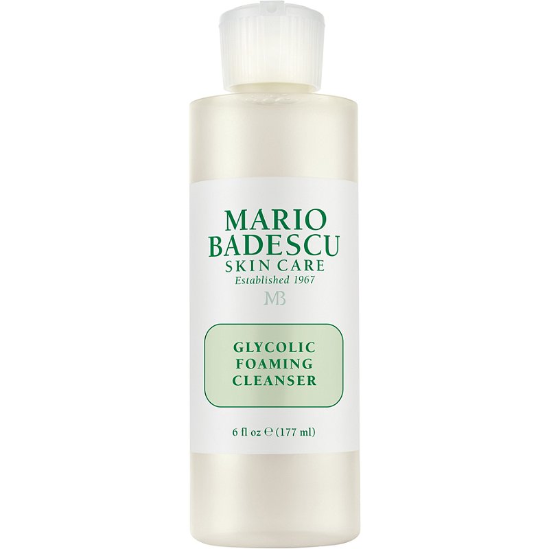 mario badescu glycolic cleanser, best exfoliator for acne prone skin