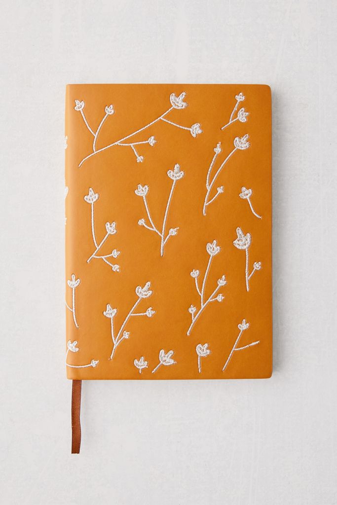 journaling denim orange journal