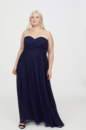 Strapless dress sale for large bust