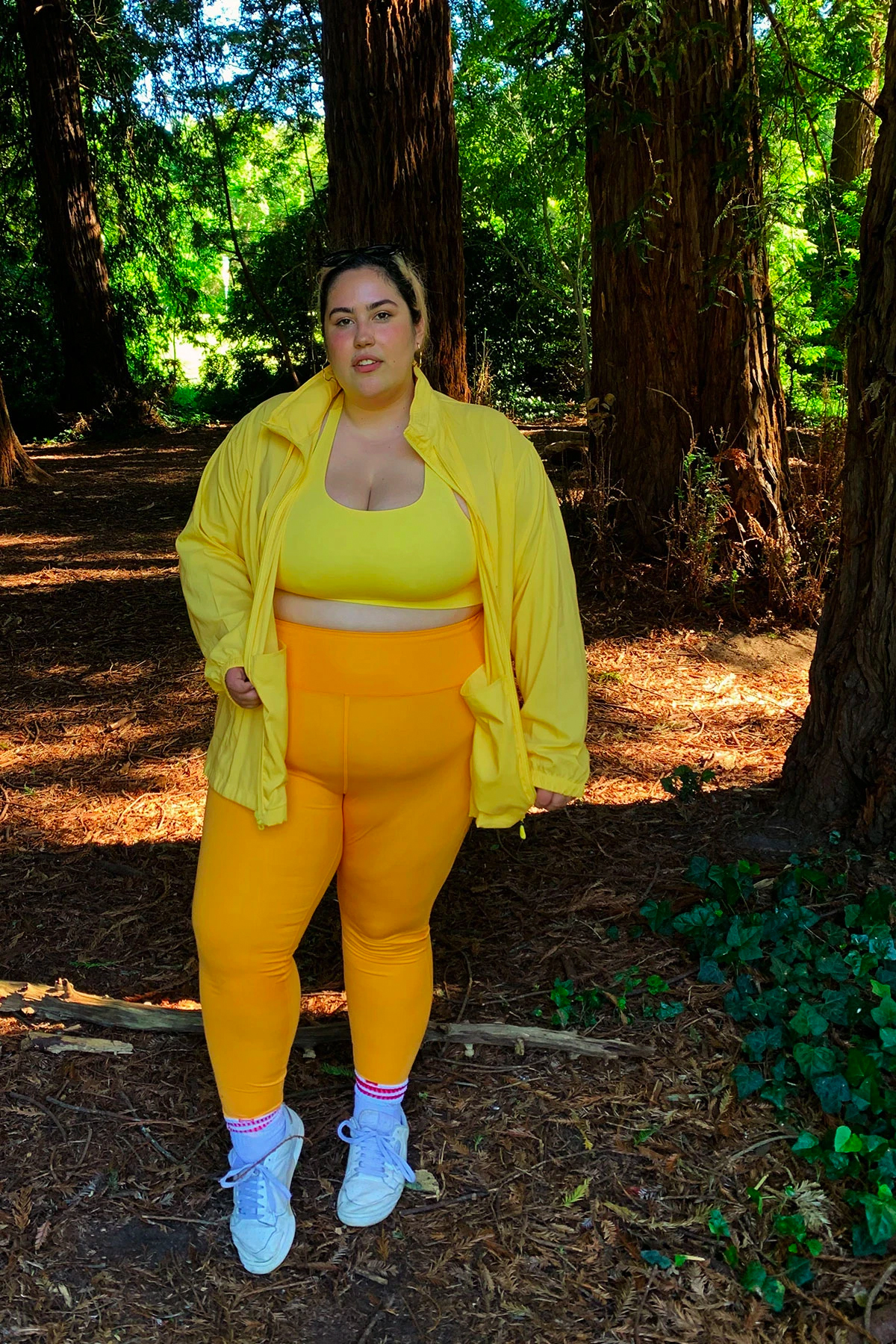 Bright yellow outlet leggings