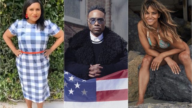 celebrities fourth of july, mindy kaling, billy porter, halle berry