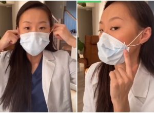 dentist tiktok video face mask hack
