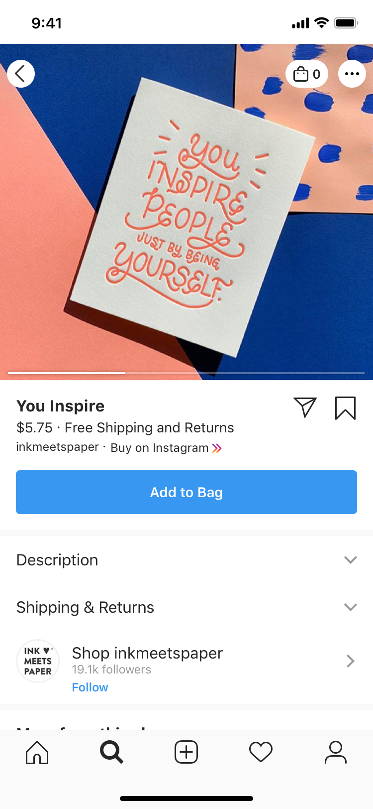 instagram product page checkout