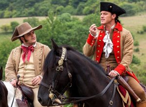 luke evans beauty and the best prequel series, gaston and lefou