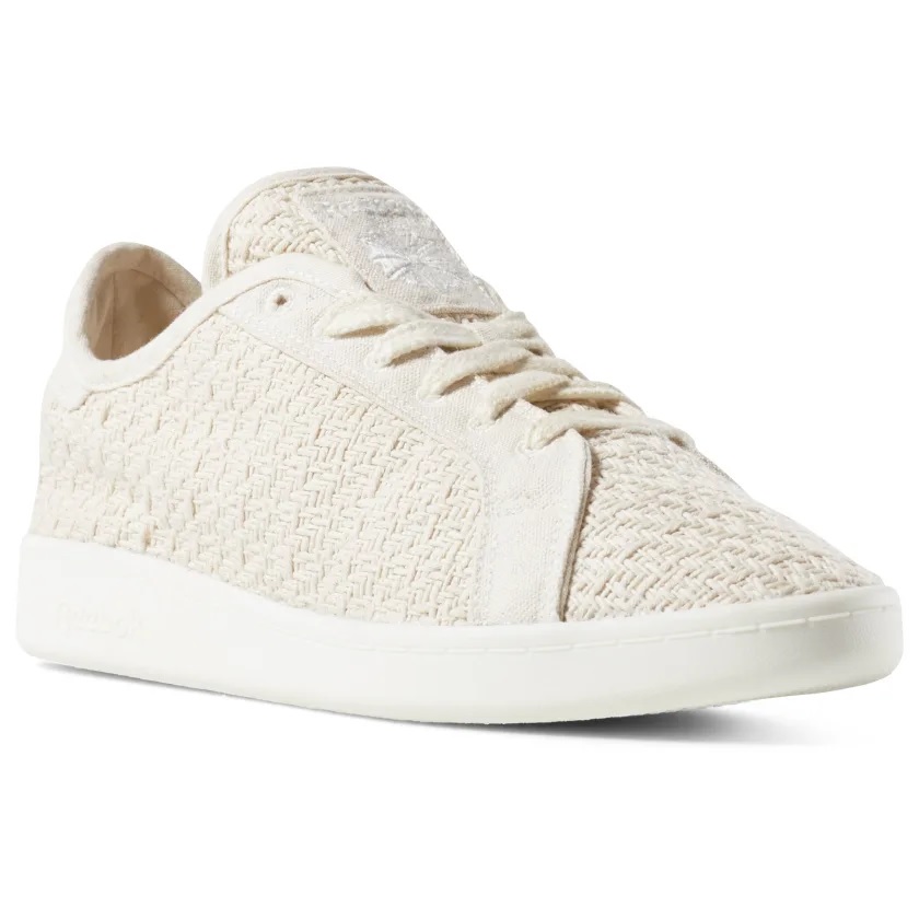reebok sustainable cotton and corn sneakers in cream