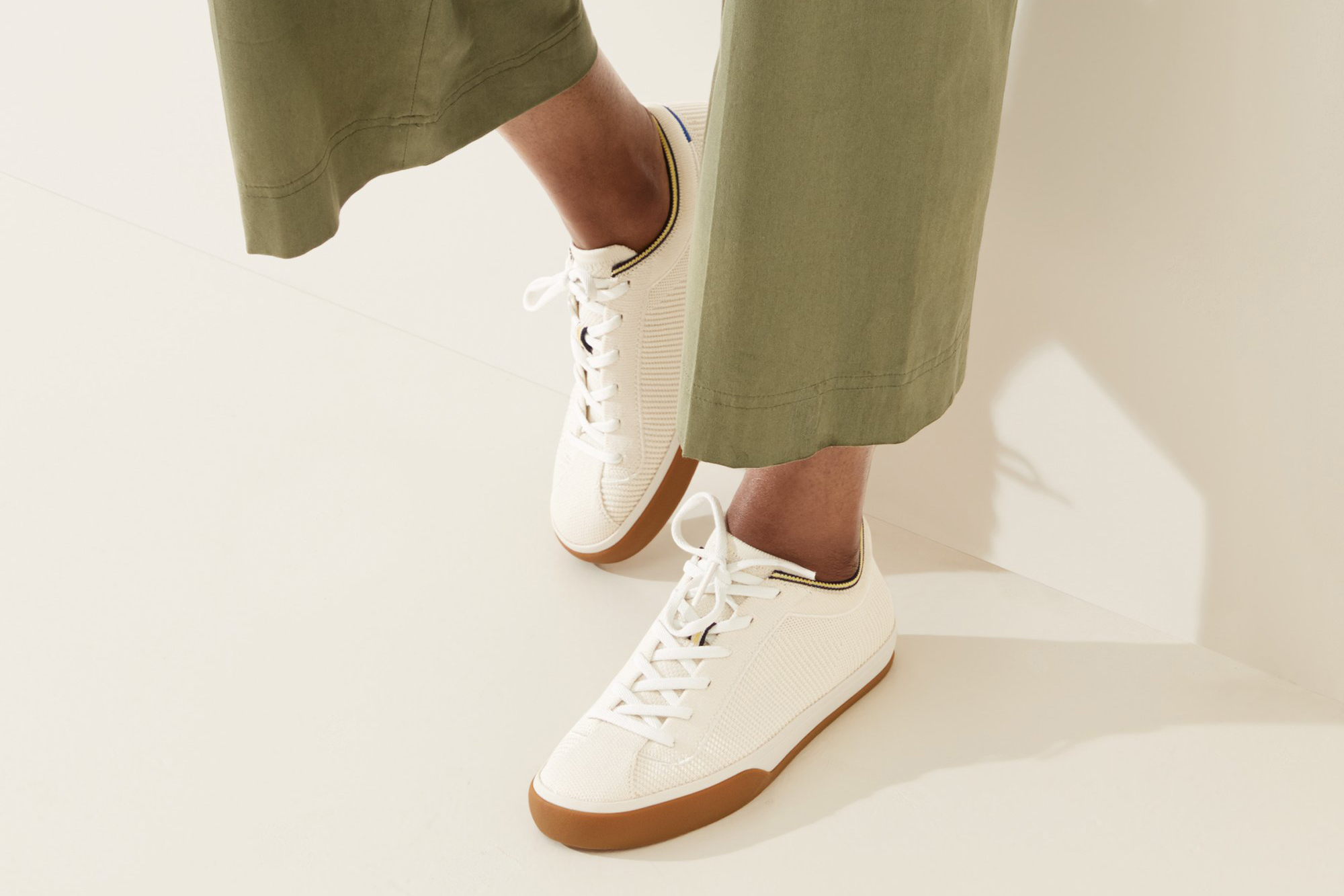 rothy's lace up sustainable sneaker