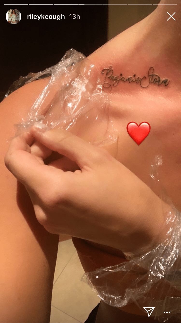 riley keough tattoo of brother benjamin