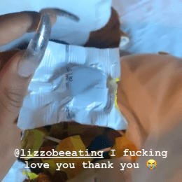 megan thee stallion gift from lizzo on Instagram