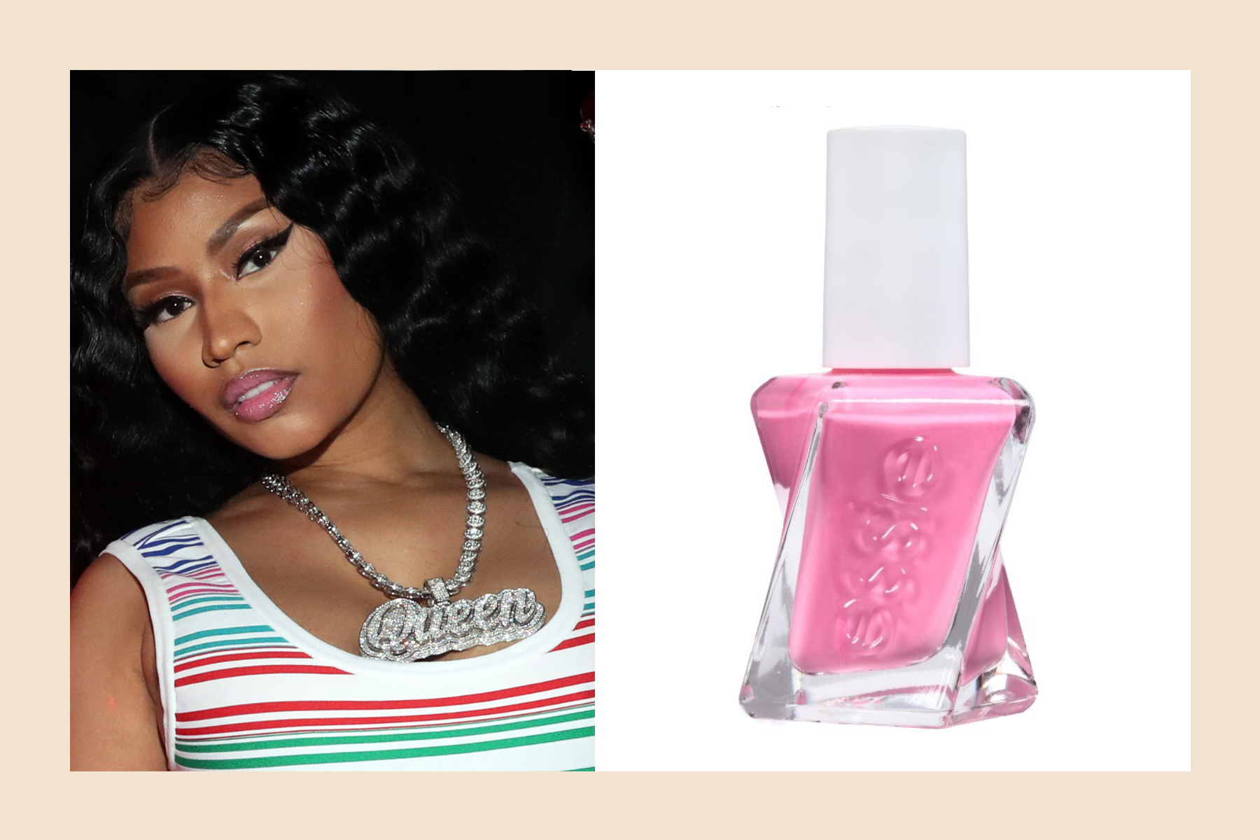 Nicki Minaj pink nail polish skin tone