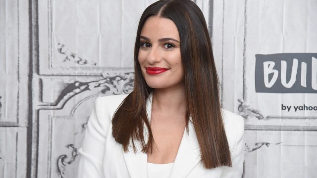 lea michele gave birth to first child