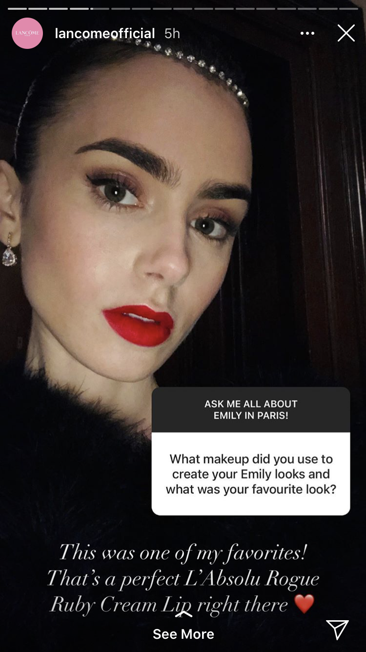 emily in paris red lipstick