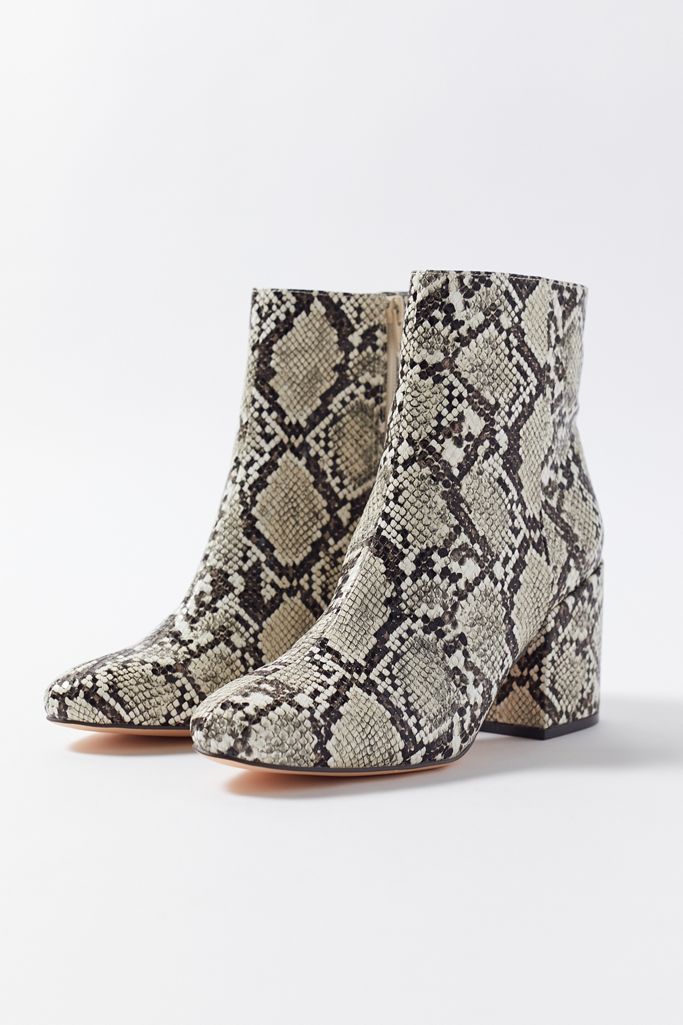 urbant outfitters snakeskin booties
