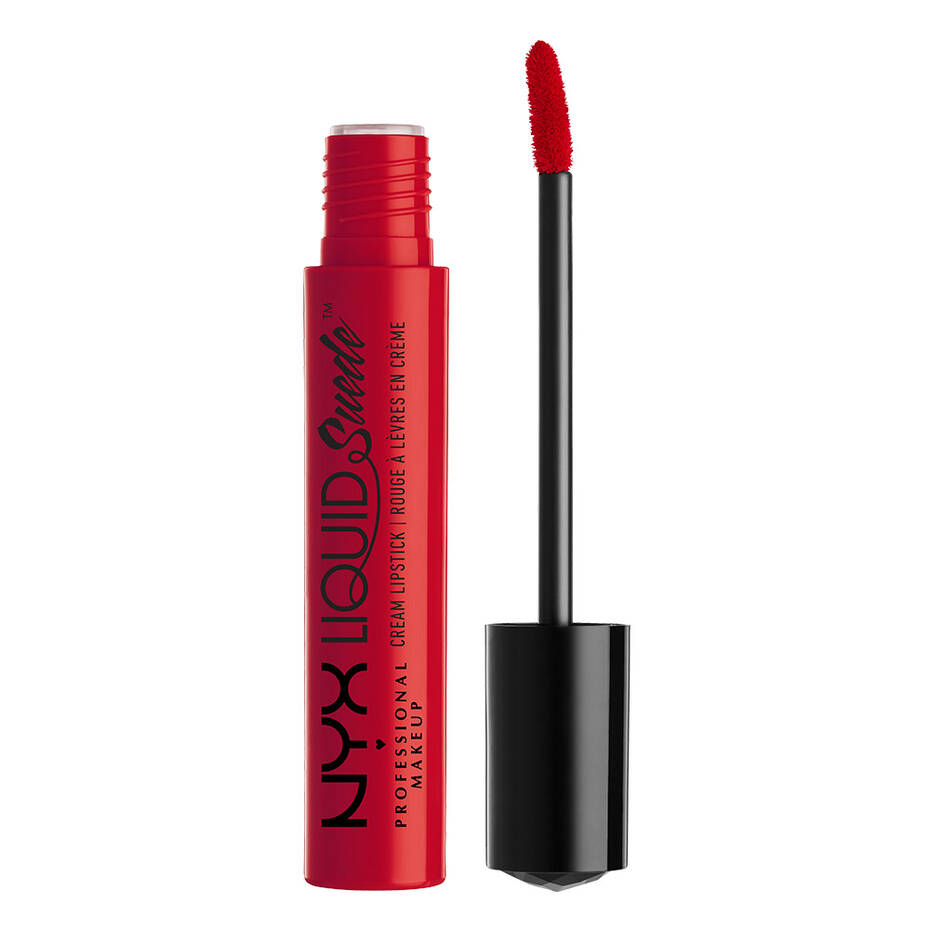 nyx liquid suede red lipstick